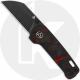 QSP Penguin Mini QS130XS-E2 - Black Stonewash 14C28N - Red Shred Carbon Fiber / G10