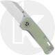 QSP Penguin Mini QS130XS-F1 - Satin 14C28N - Jade G10 - Liner Lock