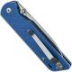 QSP Parrot Knife QS102-D - Satin D2 Spear Point - Blue G10 - Liner Lock Folder