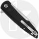 QSP Phoenix QS108-C1 Knife - Stonewash-Satin D2 Reverse Tanto - Black G10 - Flipper Folder