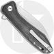 QSP Pelican Knife QS118-D2 - 2 Tone Satin S35VN Sheepfoot - Black Micarta - Liner Lock Flipper Folder