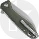 QSP Pelican Knife QS118-E1 - Stonewash S35VN Sheepfoot - Dark Green Micarta - Liner Lock Flipper Folder