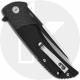 QSP Harpyie Knife QS129-A - Black / Satin S35VN Drop Point - Black G10 and Carbon Fiber - Liner Lock Flipper Folder
