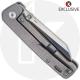 QSP Penguin Knife QS130-KP6 - 2 Tone Satin M390 Sheepfoot - Bead Blast Stonewash Titanium - Frame Lock Folder