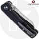 QSP Penguin Knife QS130-KP7 - 2 Tone Satin M390 Sheepfoot - Black Stonewash Titanium - Frame Lock Folder