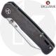 QSP Penguin Knife QS130-KP7 - 2 Tone Satin M390 Sheepfoot - Black Stonewash Titanium - Frame Lock Folder