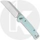 QSP Penguin Glyde Lock QS130GL-D1 Knife - 2-Tone 14C28N Sheepsfoot - Ice Cream Blue FRN