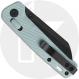 QSP Penguin Glyde Lock QS130GL-D2 Knife - Black 14C28N Sheepsfoot - Ice Cream Blue FRN