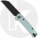 QSP Penguin Glyde Lock QS130GL-D2 Knife - Black 14C28N Sheepsfoot - Ice Cream Blue FRN