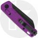 QSP Penguin Glyde Lock QS130GL-E2 Knife - Black 14C28N Sheepsfoot - Purple FRN