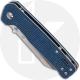 QSP Penguin Knife QS130-H - Satin D2 Sheepfoot - Blue Linen Micarta - Liner Lock Folder