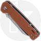 QSP Penguin Knife QS130-J - Satin D2 Sheepfoot - Tan Linen Micarta - Liner Lock Folder