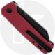 QSP Penguin V2 QS130V2-D2 Knife - Black Stonewash D2 Sheepsfoot - Red Linen Micarta