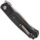 QSP Gannet Knife QS137-C - Satin 154CM Clip Point - Green Micarta with Black Carbon Fiber Bolster - Liner Lock Flipper Tang Fold
