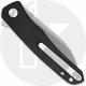 QSP Otter QS140-C1 Knife - Stonewash 14C28N Sheepsfoot  - Black G10 - Flipper Folder