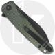 QSP Otter QS140-E2 Knife - Black 14C28N Sheepsfoot - Green Micarta - Flipper Folder