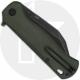 QSP Swordfish QS149-B2 Knife - Blackwash 14C28N Wharncliffe - Green Micarta - Flipper Folder