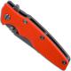 Rick Hinderer Eklipse 3.5 Knife - Harpoon Tanto - Working Finish - Tri Way Pivot - Orange G10