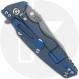 Rick Hinderer Eklipse 3.5 Knife - Slicer - Working Finish - Translucent Green G10/Battle Blue Titanium