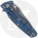 Rick Hinderer Eklipse 3.5 Knife - Slicer - Working Finish - Black G10/Battle Blue Titanium