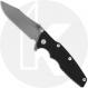 Rick Hinderer Eklipse 3.5 Knife - Slicer - Working Finish - Black G10/Battle Blue Titanium