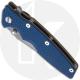 Hinderer Knives Eklipse Gen 2 - 3.5 Inch Tanto - Working Finish - 20CV - Tri Way Pivot - Blue / Black G-10 / Battle Bronze Ti