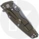 Rick Hinderer Eklipse 3.5 Knife - Slicer - Working Finish - Translucent Green G10/Battle Bronze Titanium