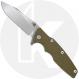 Rick Hinderer Eklipse 3.5 Knife - Slicer - Stonewash Finish - OD Green G10 / Titanium