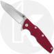 Rick Hinderer Eklipse 3.5 Knife - Spear Point - Stonewash Finish - Red G10 / Titanium