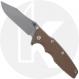 Rick Hinderer Eklipse 3.5 Knife - Slicer - Working Finish - FDE G10 / Titanium