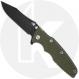Rick Hinderer Eklipse 3.5 Knife - Spear Point - Working Finish - OD Green G10 / Battle Black Titanium