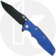 Rick Hinderer Eklipse 3.5 Knife - Spear Point - Working Finish - Blue G10 / Battle Black Titanium