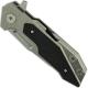 Hinderer Knives Full Track Knife - Spanto - Stonewash - Tri Way Pivot - Black G10