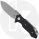 Rick Hinderer Halftrack Knife - MagnaCut Slicer - Working Finish - Black G10 / Titanium