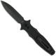 Hinderer Knives Maximus Dagger Knife - Battle Black DLC - Black Out Hardware - Black G10 Handle