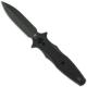 Hinderer Knives Maximus Dagger Knife - Battle Black DLC - Black Out Hardware - Carbon Fiber Handle