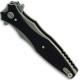 Rick Hinderer Maximus Knife 3.5 Inch Stonewash Double Edge Flipper Folder Black G10 Frame Lock