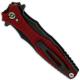 Hinderer Knives Maximus Bayonet Grind Knife - Black DLC - Red G10 Handle