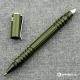 Rick Hinderer Investigator Pen Polished OD Green Aluminum Compact Tactical Pen USA Made