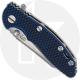 Hinderer Knives XM-18 3.0 Inch Knife - Wharncliffe - Stonewash - 20CV - Tri Way Pivot - Blue / Black G-10 / Stonewash Ti