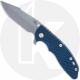Rick Hinderer XM-18 3.5 Inch Knife - S45VN Harpoon Spanto - Working Finish - Blue/Black G10