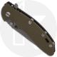 Hinderer Knives XM-18 3.5 Inch Knife - Spear Point - Working Finish - 20CV - Tri Way Pivot - OD Green G-10 / Battle Bronze Ti