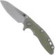 Hinderer Knives SKINNY XM-18 3.5 Inch Knife - Sheepsfoot - Stonewash - Tri Way Pivot - Translucent G-10