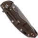 Hinderer Knives XM-18 3.5 Inch Knife - Spanto - Working Finish - S45VN - Tri Way Pivot - Battle Bronze - Black G-10