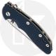 Hinderer Knives XM-18 3.5 Inch Knife - Slicer - Stonewash Finish - 20CV - Tri Way Pivot - Blue / Black G-10