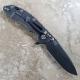 Rick Hinderer XM-18 Knife 3.5 Inch Battle Black Spear Point Black G10 Frame Lock Flipper Folder