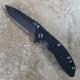 Rick Hinderer XM-18 Knife 3.5 Inch Battle Black Spear Point Green Black G10 Frame Lock Flipper Folder