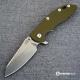 Hinderer Knives XM-18 3.5 Inch Knife - Gen 5 Sheepsfoot - Stonewash - OD Green G-10 Handle