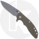 Hinderer Knives XM-18 3.5 Inch Knife - Spanto - Working Finish - S45VN - Tri Way Pivot - OD Green G-10