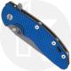 Hinderer Knives XM-18 3.5 Inch Knife - Spanto - Working Finish - S45VN - Tri Way Pivot - Blue / Black G-10 / Battle Bronze Ti